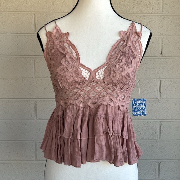 NWT Free People Adella Cami in Dusty Mauve - Picture 2 of 12